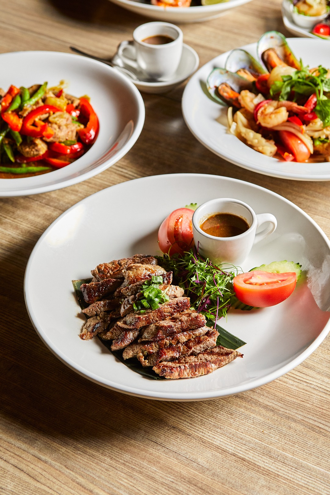 A Thai dinner arranged for a private gathering at Manaao